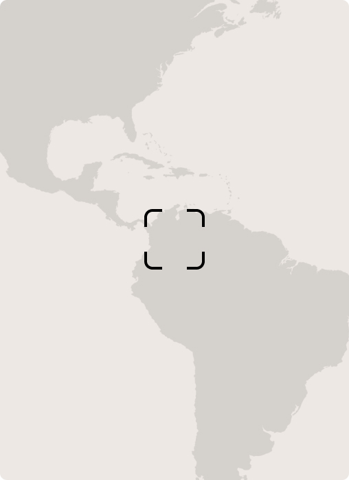 Latitude-longitude map view focusing on the Caribbean and Atlantic, with a light beige background and dark outlined map outlines centered around the Caribbean region.
