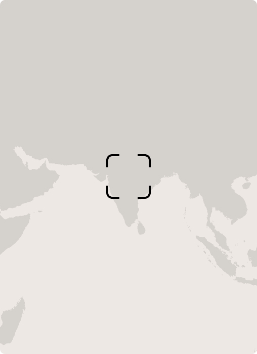 Map view centered on the Middle East and South Asia with a focus marker in the Gulf region.