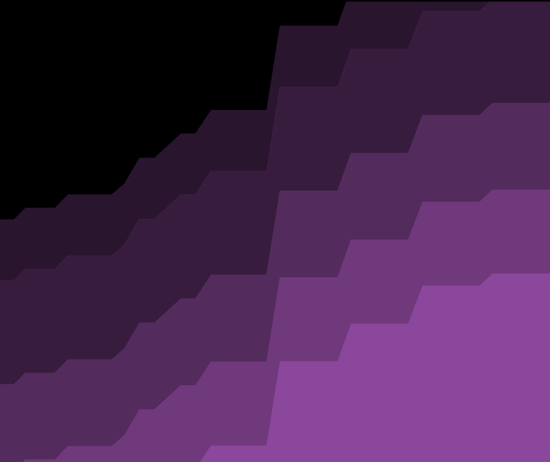 Abstract geometric pattern with diagonal stepped bands in varying purple hues, forming a gradient from dark to lighter purples across the image.